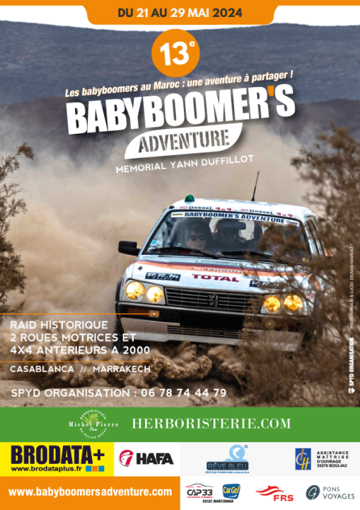 Babyboomer's Adventure Raid Auto Maroc - MEMORIAL Yann Duffillot